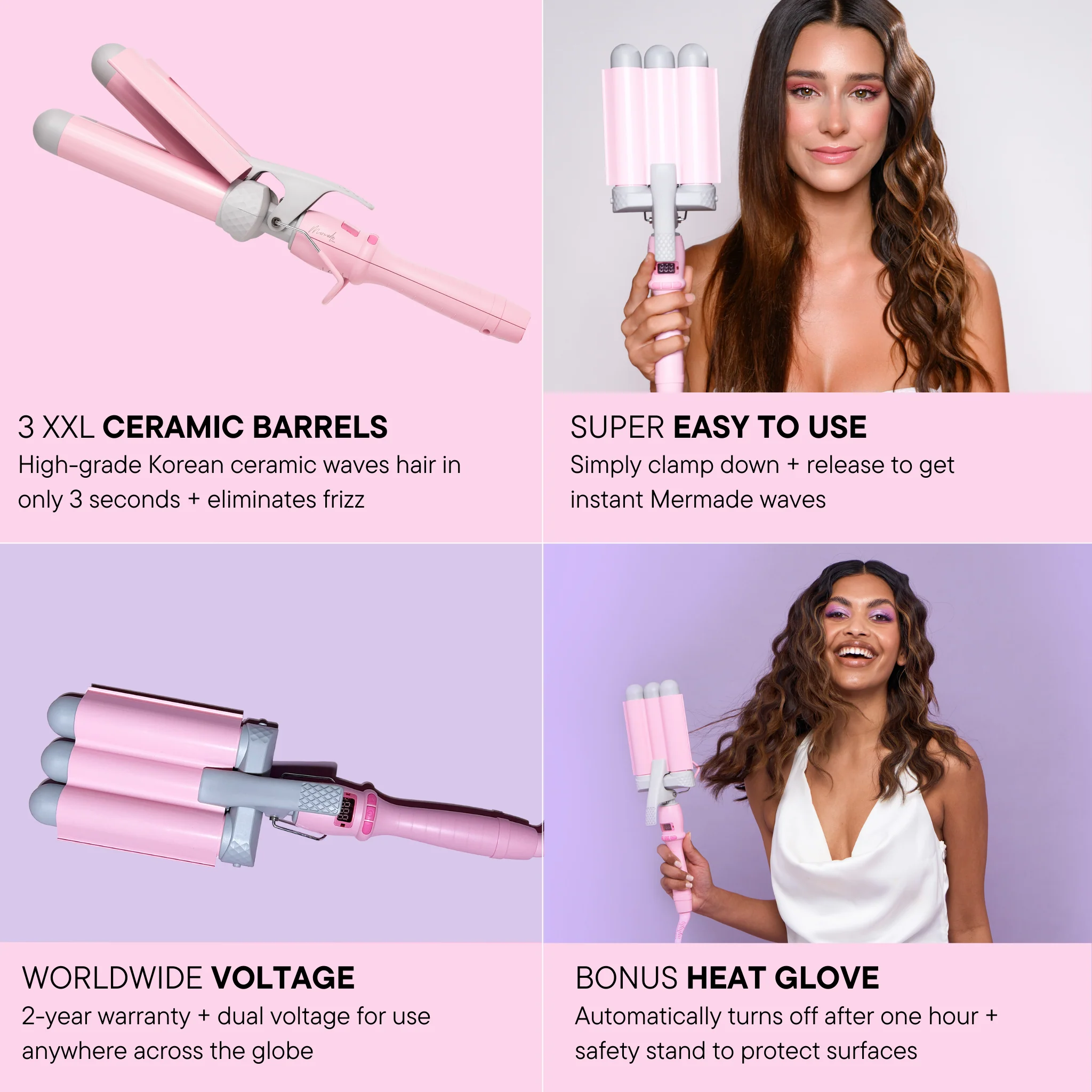 1.25" Original Pro Waver - Pink - Image 12